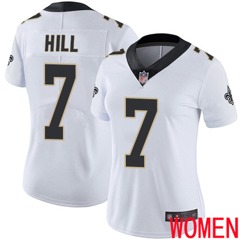 New Orleans Saints Limited White Women Taysom Hill Road Jersey NFL Football 7 Vapor Untouchable Jersey